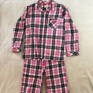 Victoria's Secret Plaid Fleece Pajama Set